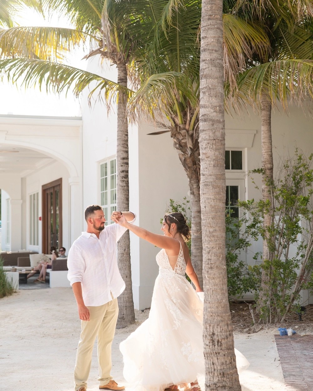 Real bride and groom