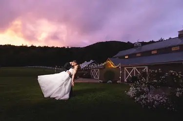 Real bride and groom