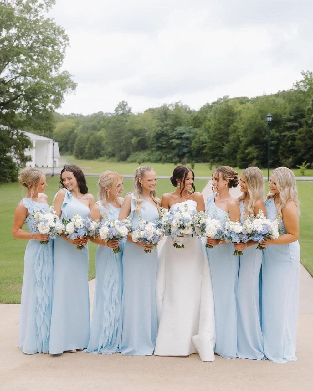 Real bride and bridesmaids