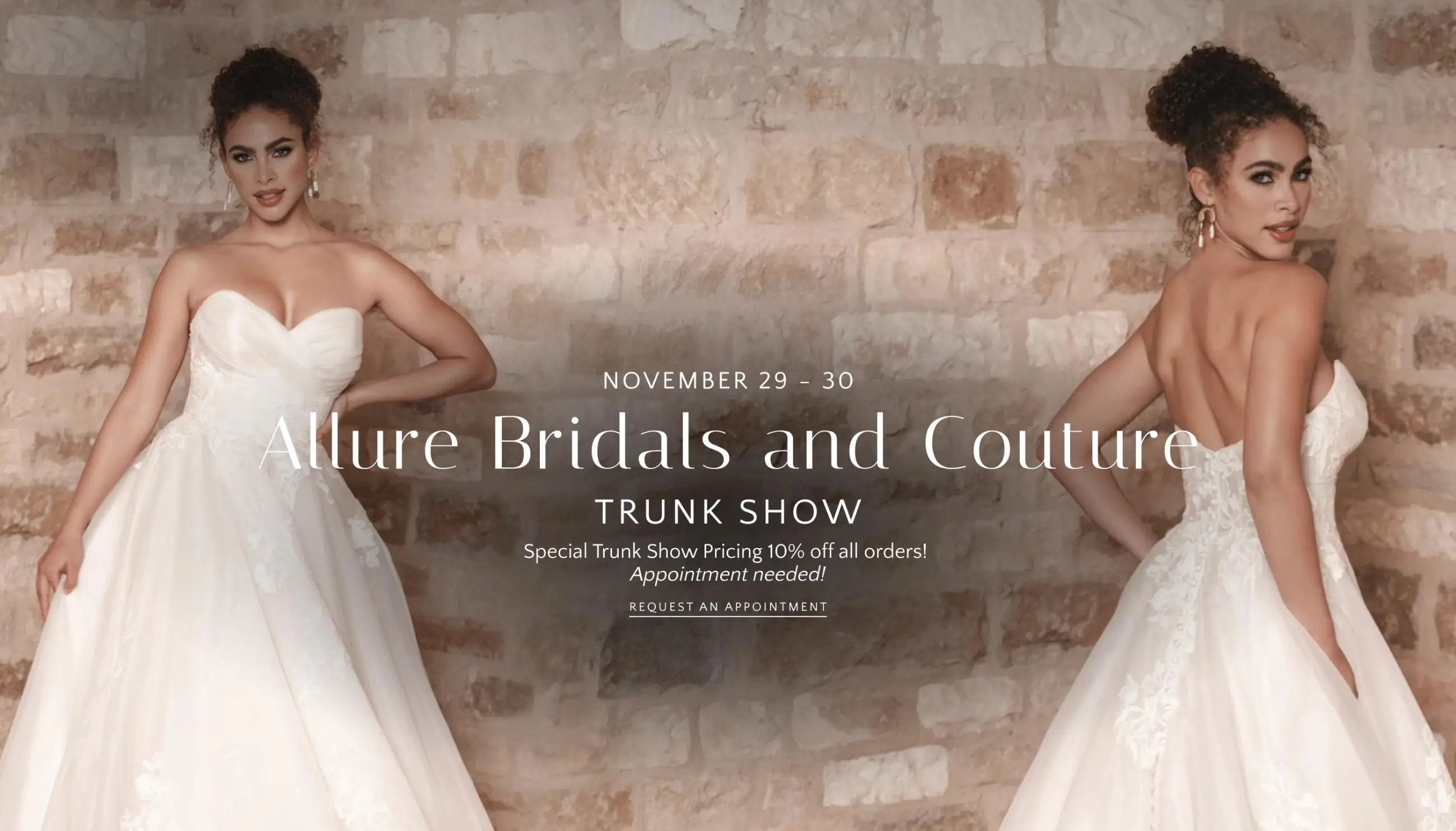 Allure Bridals and Couture Trunk Show at Mariella Creations Desktop