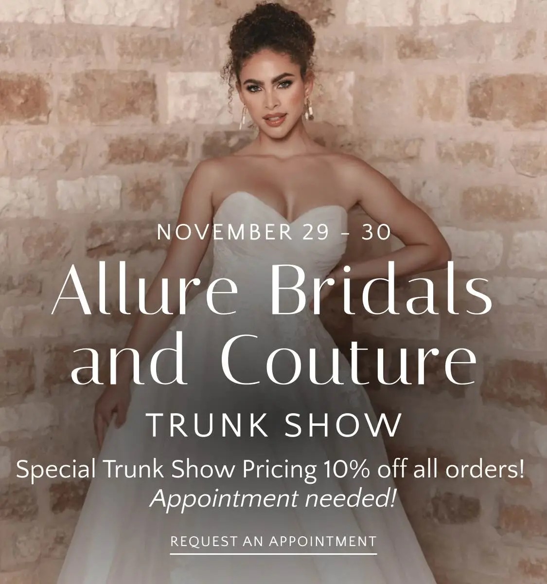 Allure Bridals and Couture Trunk Show at Mariella Creations Mobile